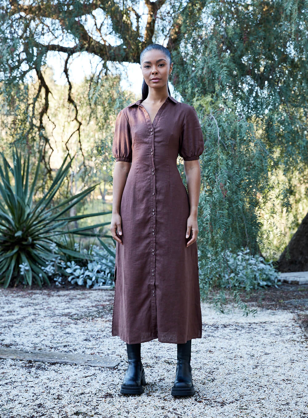 Addison Dress-CHOCOLATE