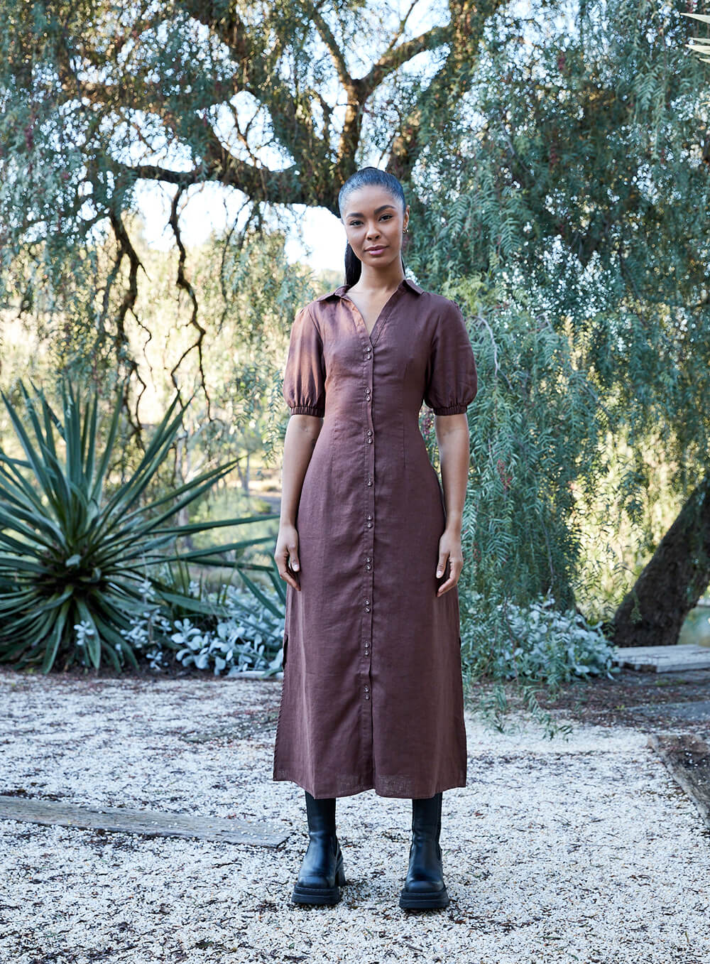 Addison Dress-CHOCOLATE
