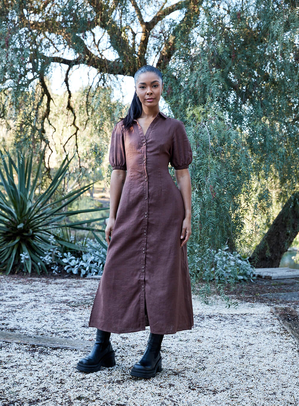 Addison Dress-CHOCOLATE