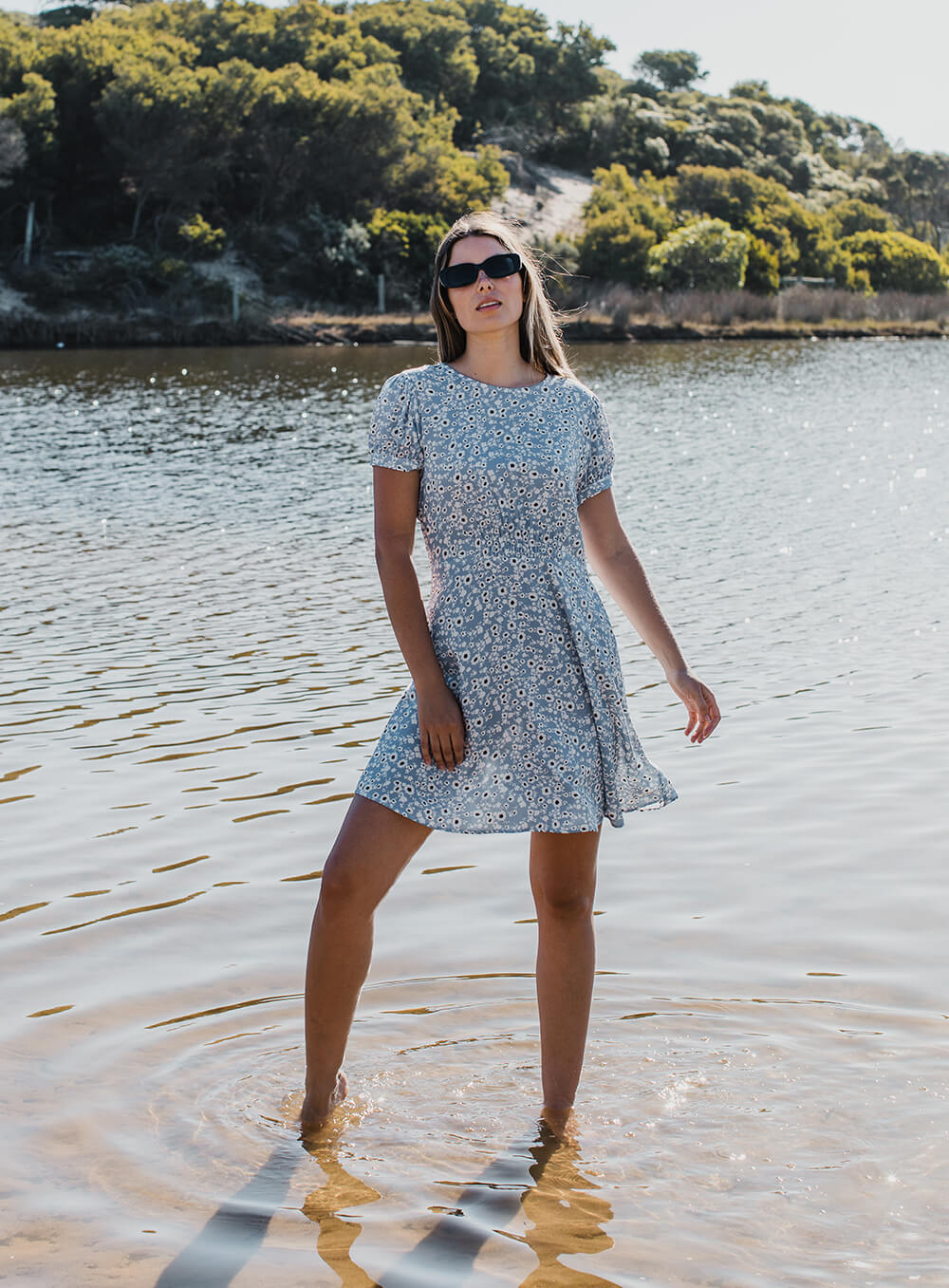 Claire Dress-BLUE