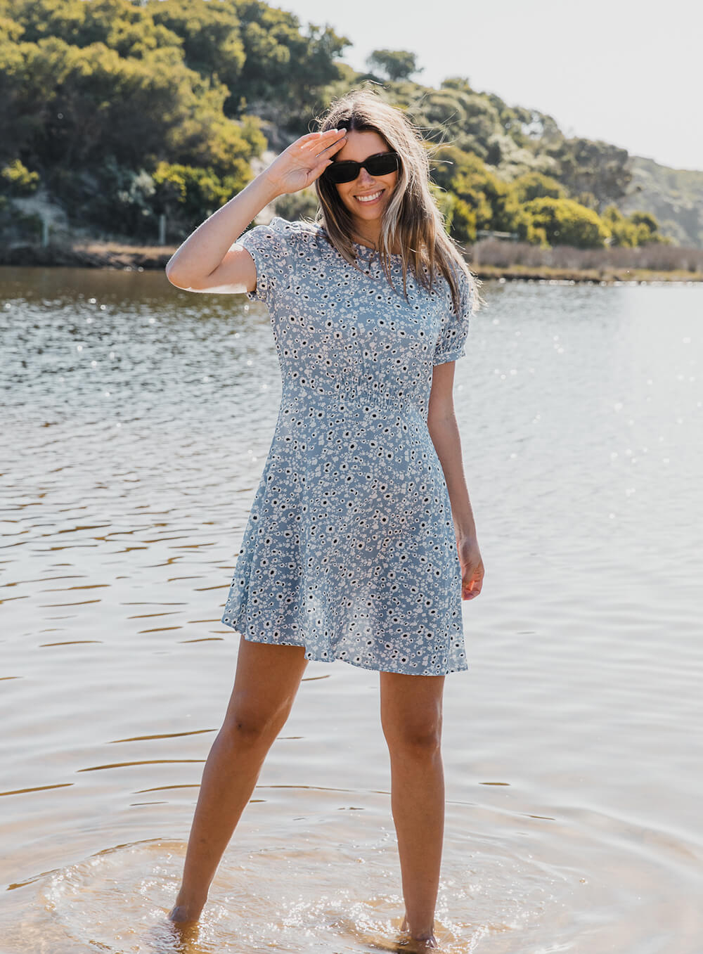 Claire Dress-BLUE