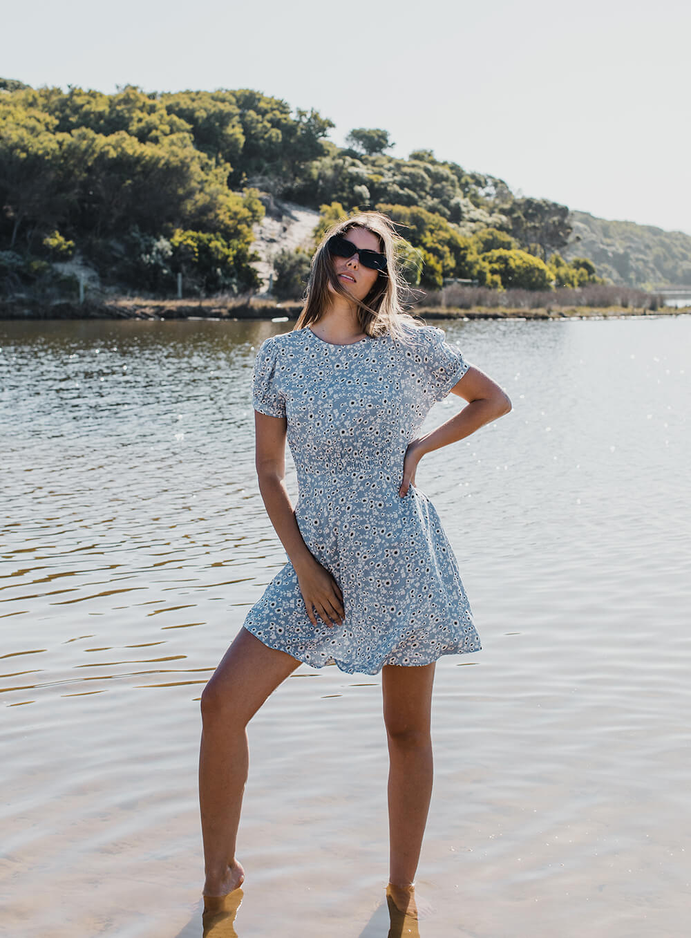 Claire Dress-BLUE