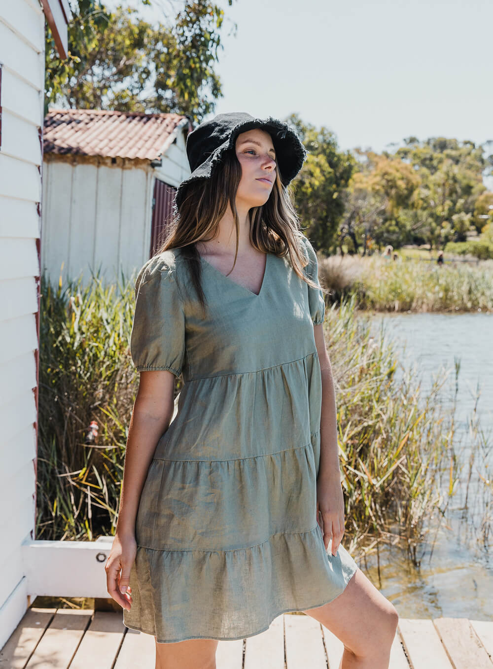 Harmony Dress-OLIVE