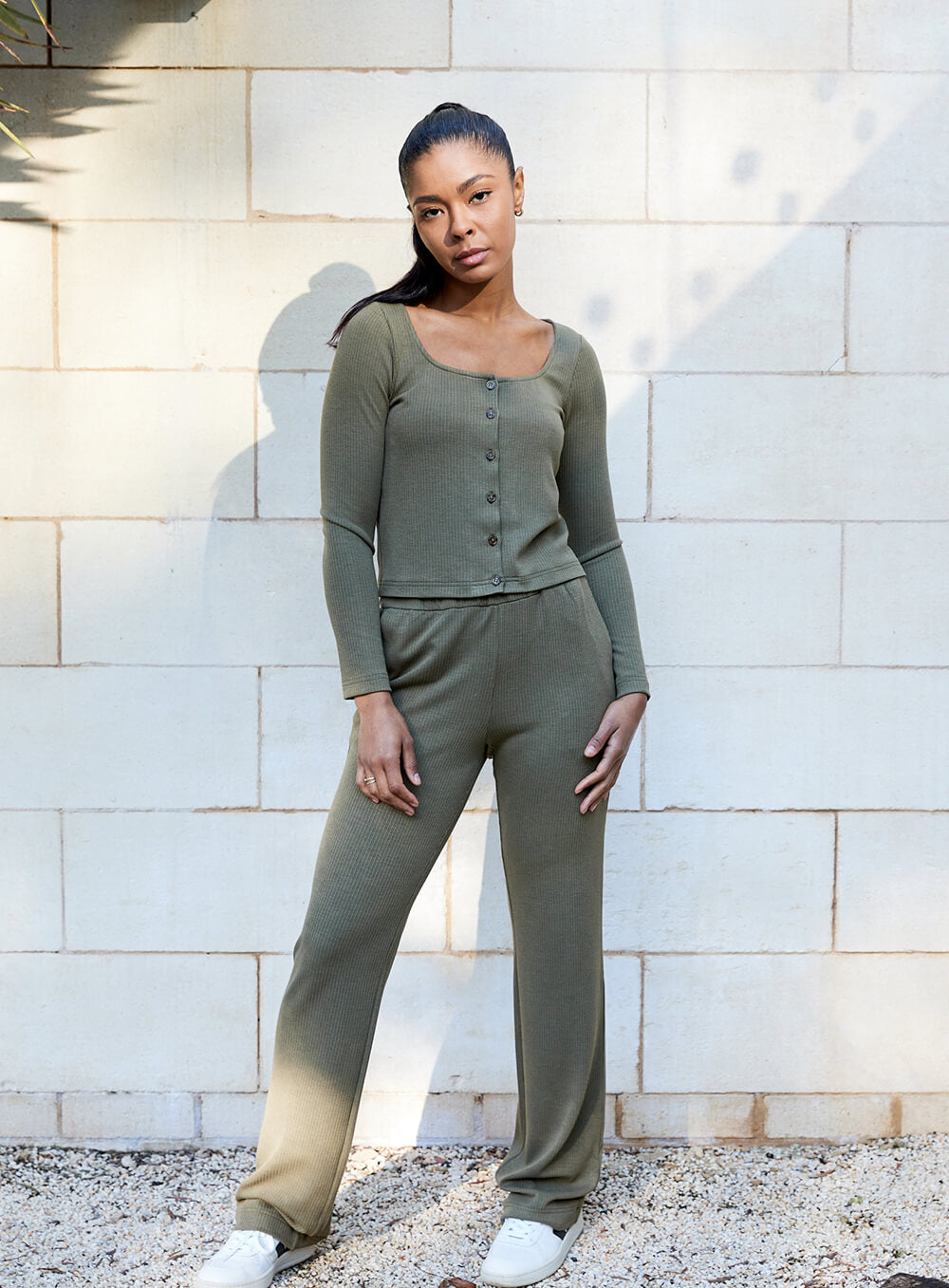 Molly Top-OLIVE