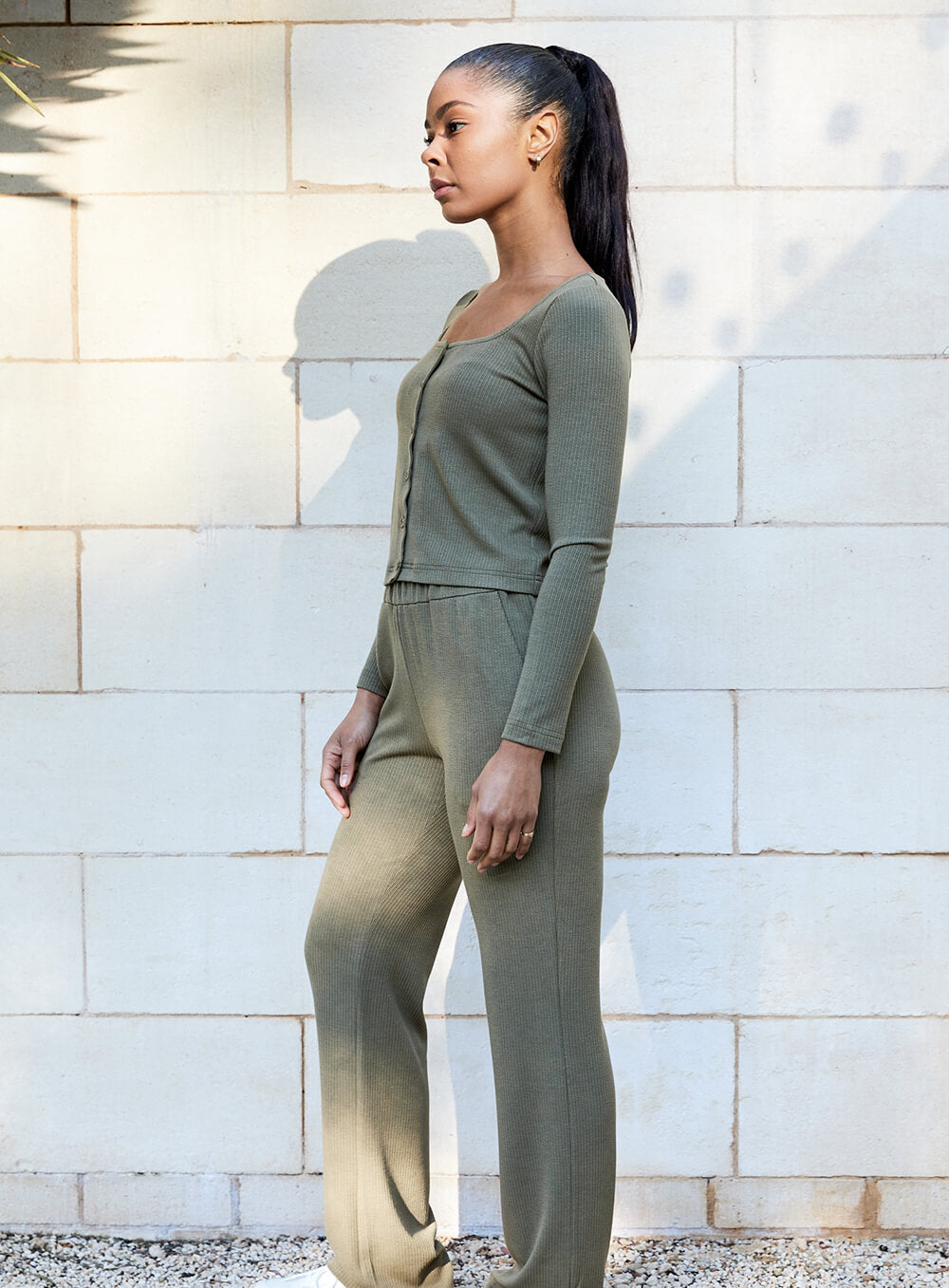 Molly Top-OLIVE