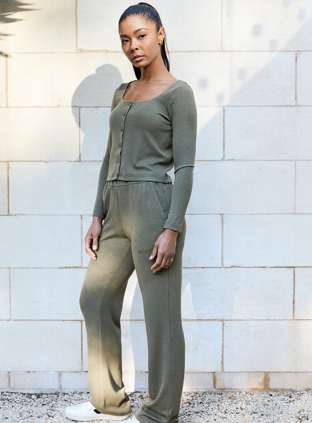 Molly Top-OLIVE