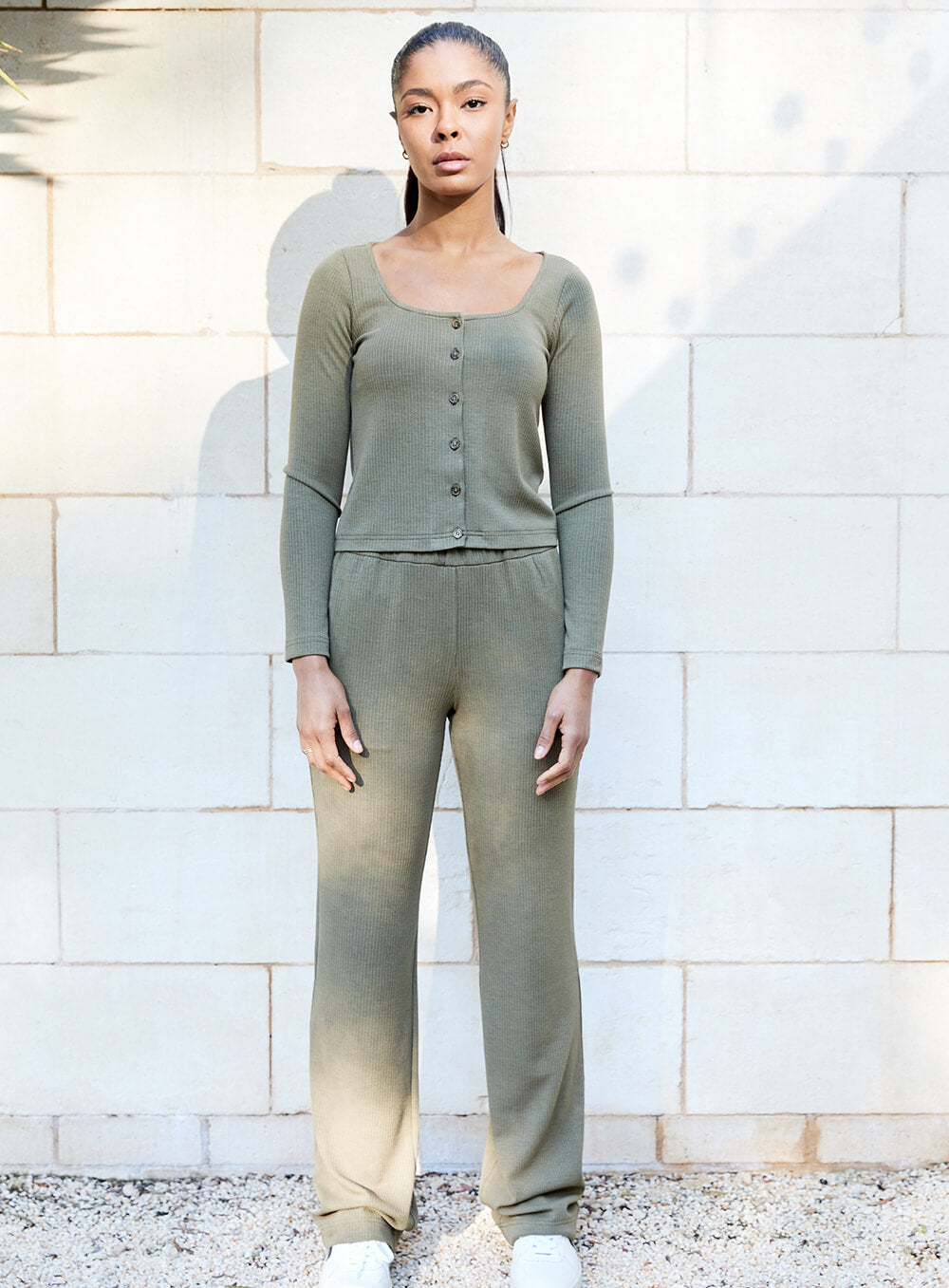 Molly Top-OLIVE