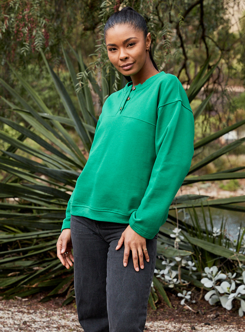 Remi Pullover Sweater-GREEN