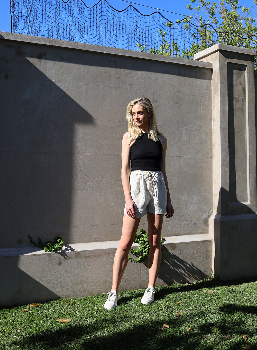 Skye Tank Top-Black