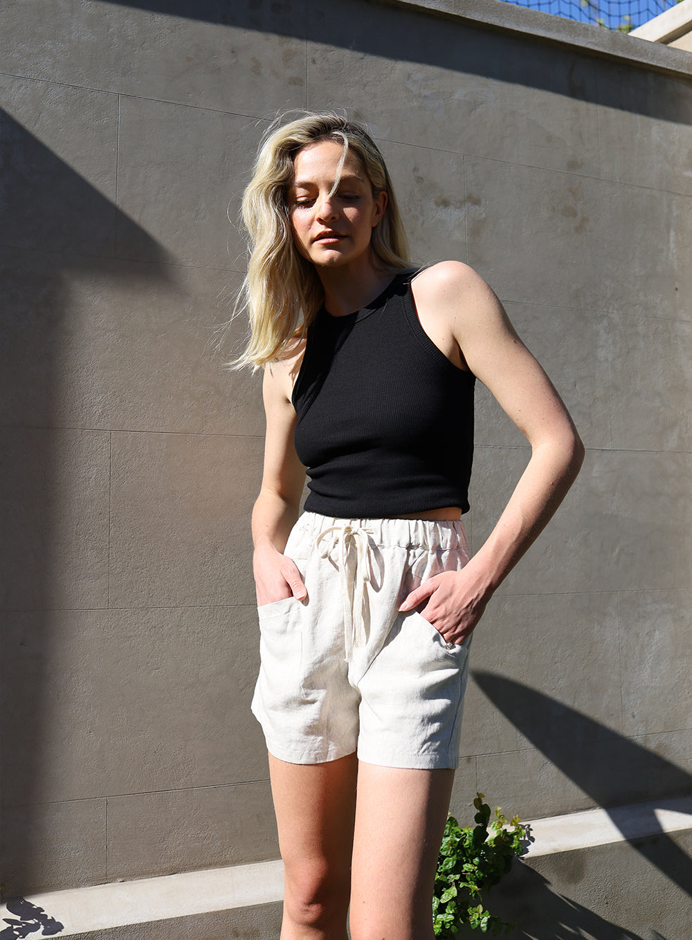 Skye Tank Top-Black