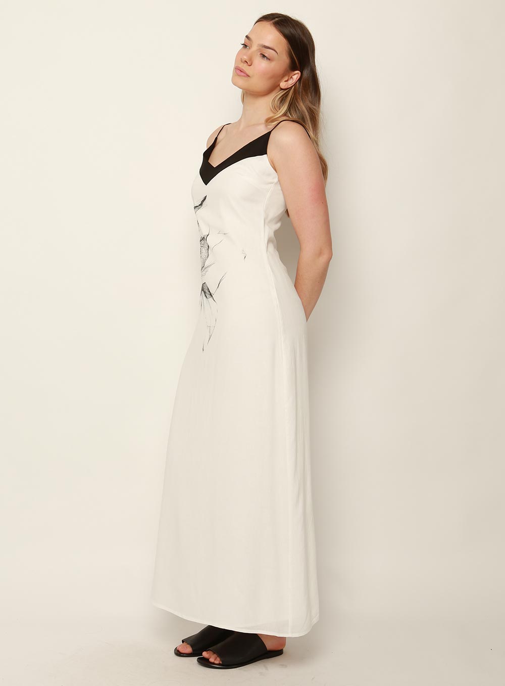 Claire Midi Dress-White