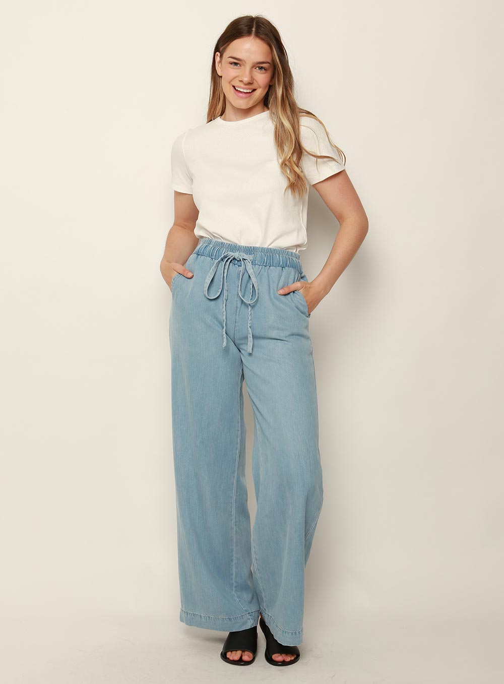 Fiona Wide Leg Pant-LIGHT BLUE