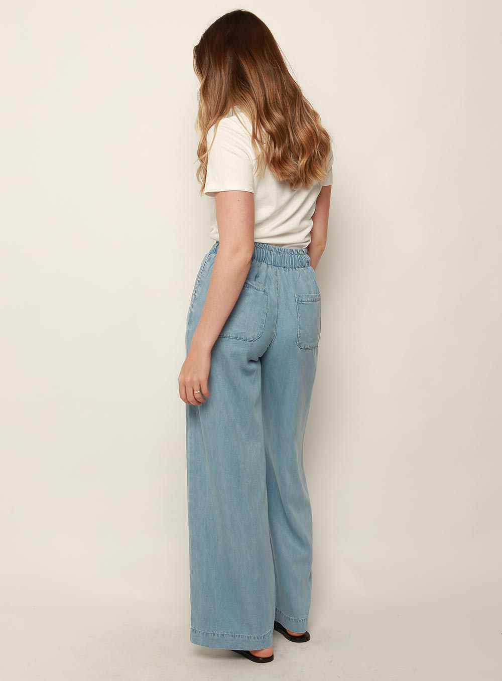 Fiona Wide Leg Pant-LIGHT BLUE