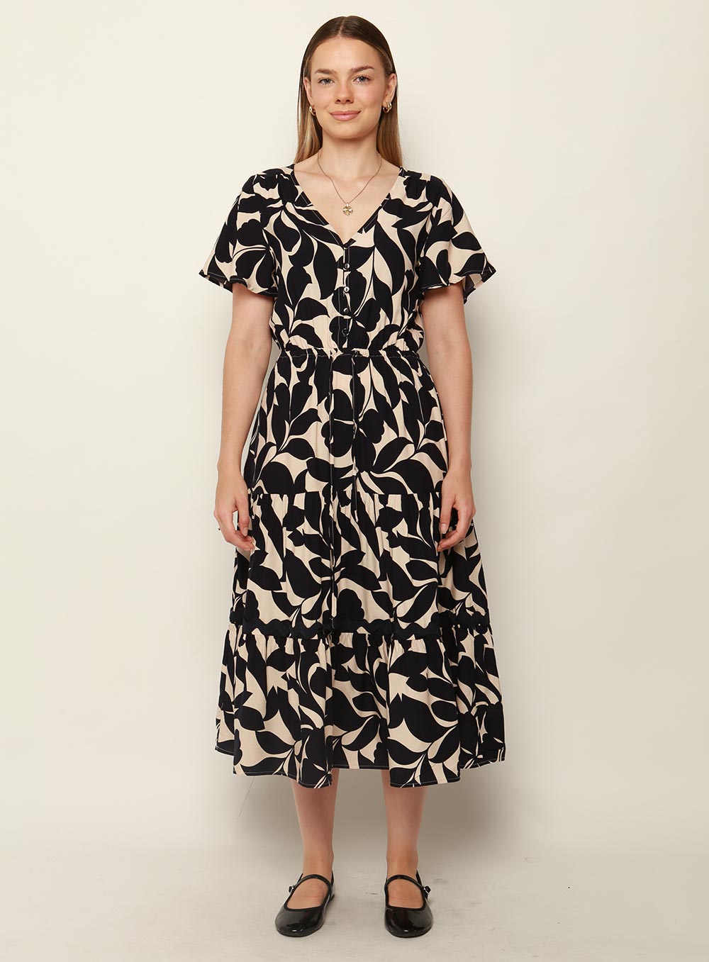 Haviana Midi Dress-NAVY