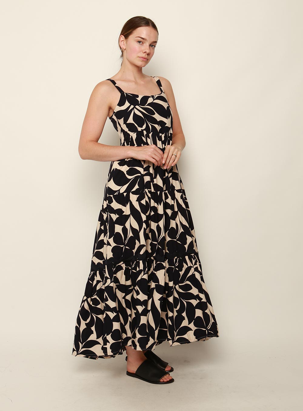 Libby Maxi Dress-NAVY