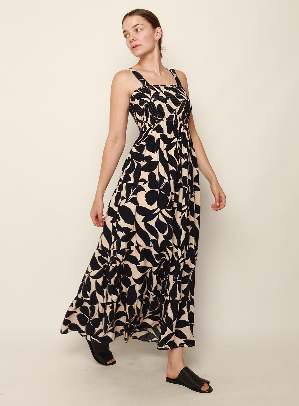 Libby Maxi Dress-NAVY