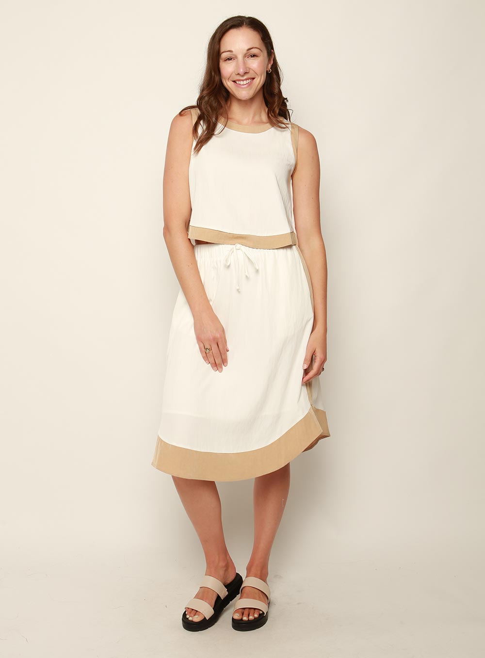 Mahanna Set Skirt-White