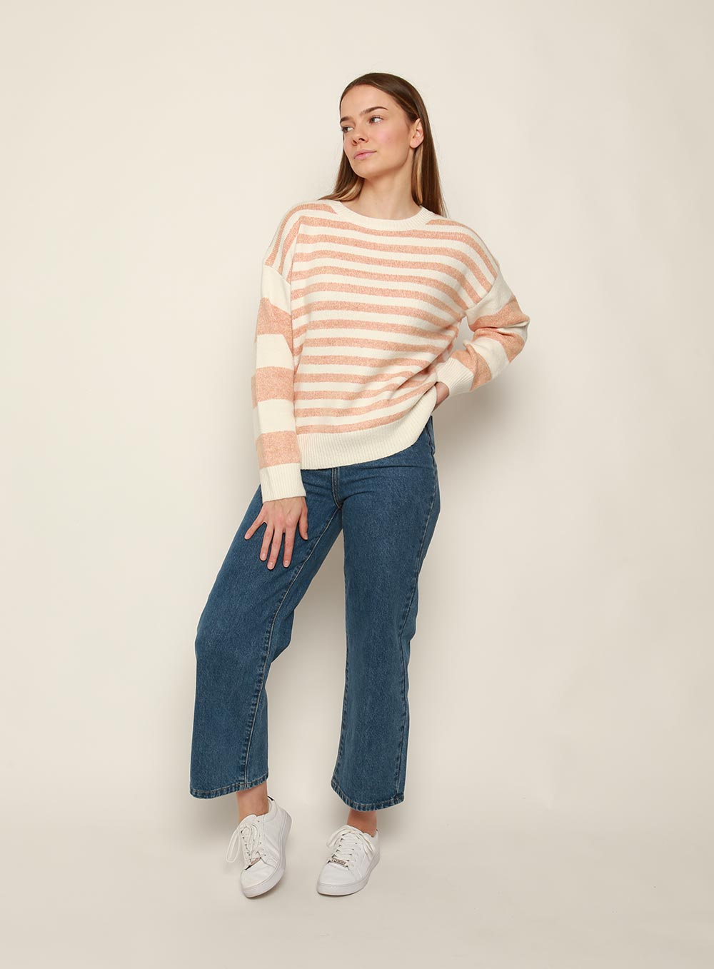 Orianthi Stripe Knit-TAN