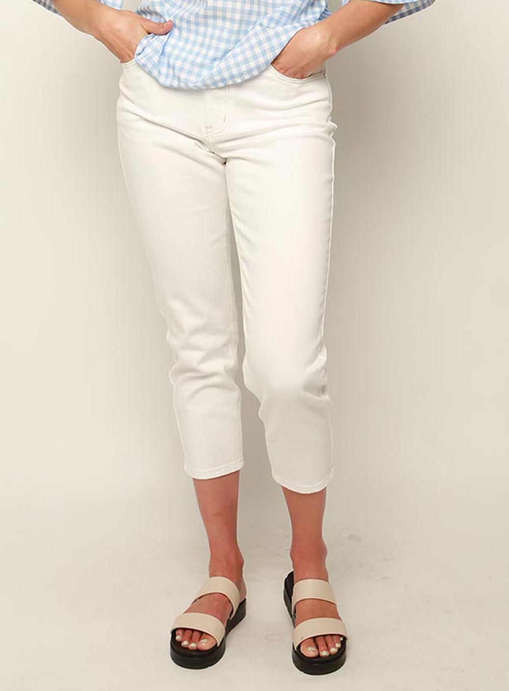 Sarah Stretch Mum Jean-White