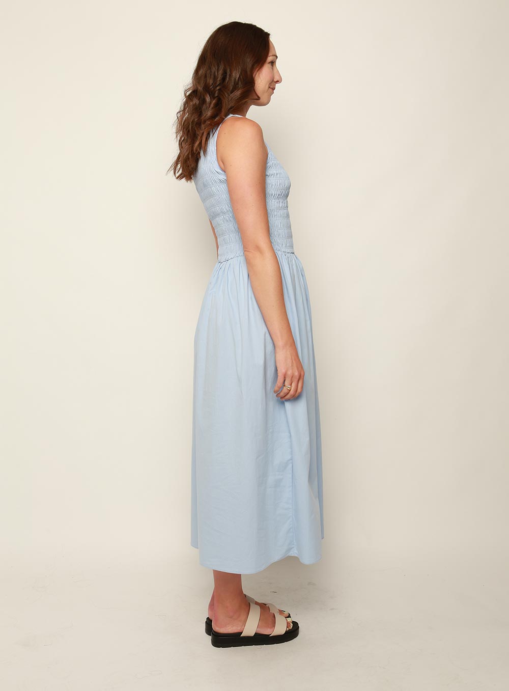 Tammie Midi Dress-BLUE