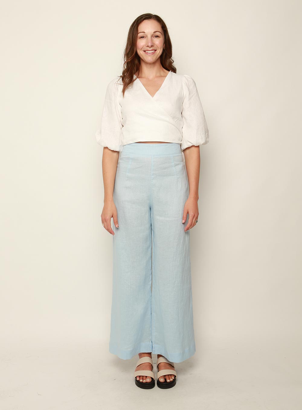 Tropics Linen Pant-BLUE