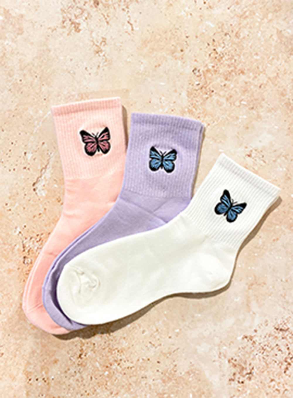 Stormi Butterfly socks-PURPLE