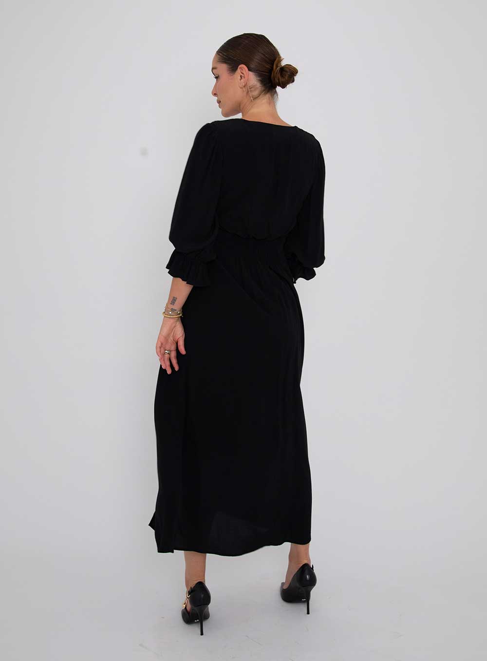 Evangeline Dress-Black