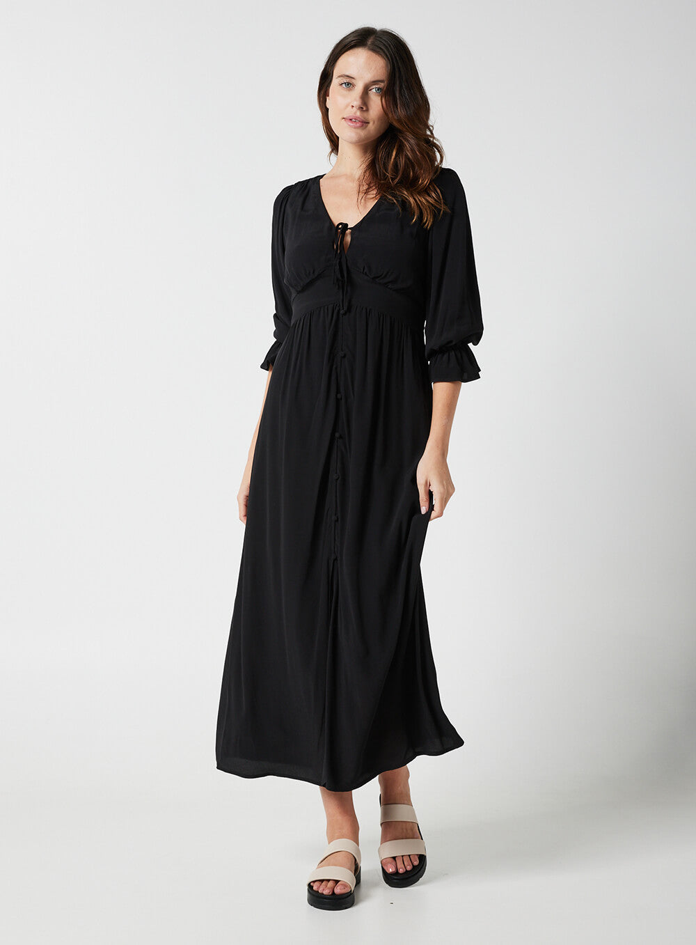 Evangeline Dress-Black