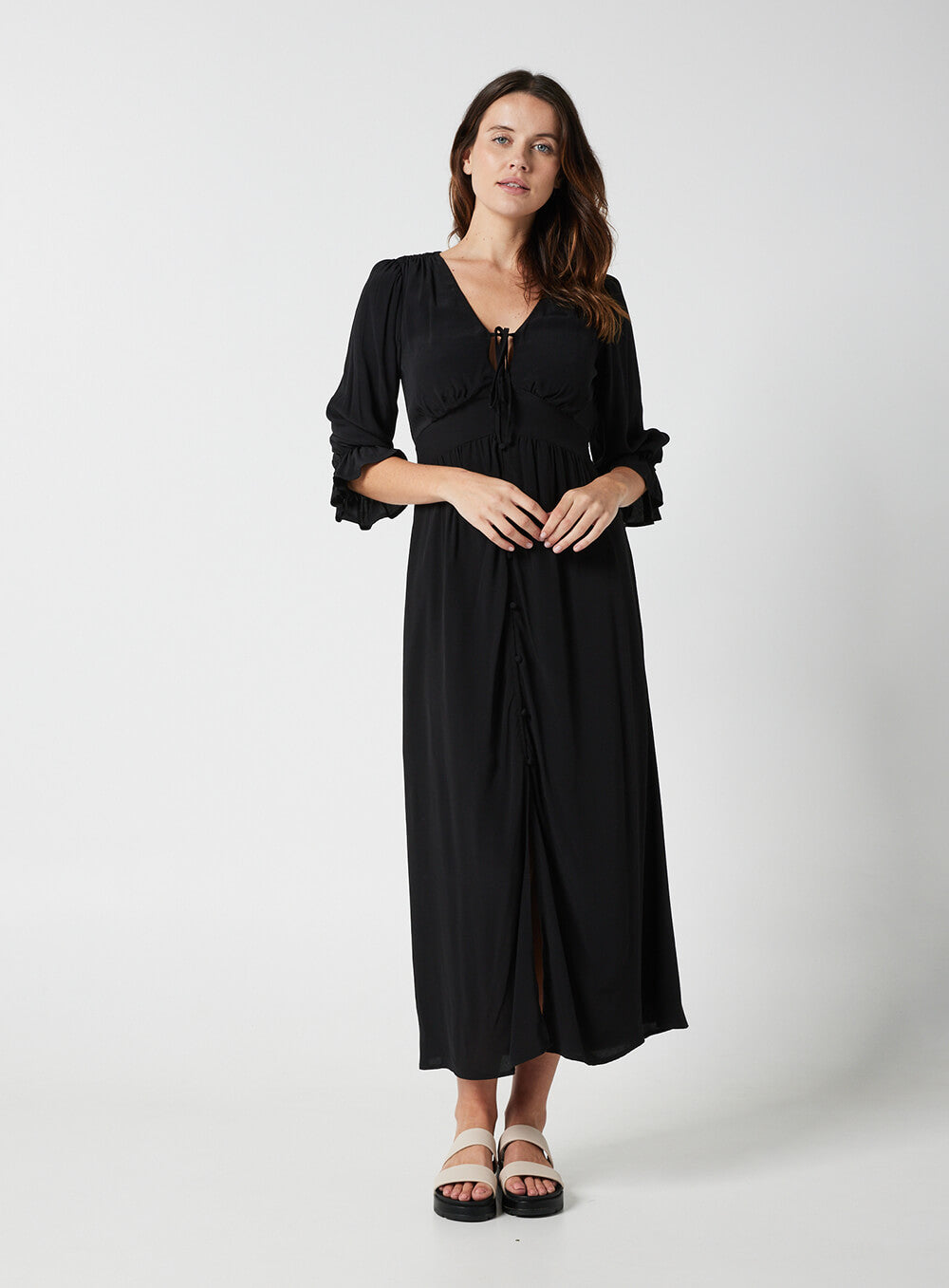 Evangeline Dress-Black