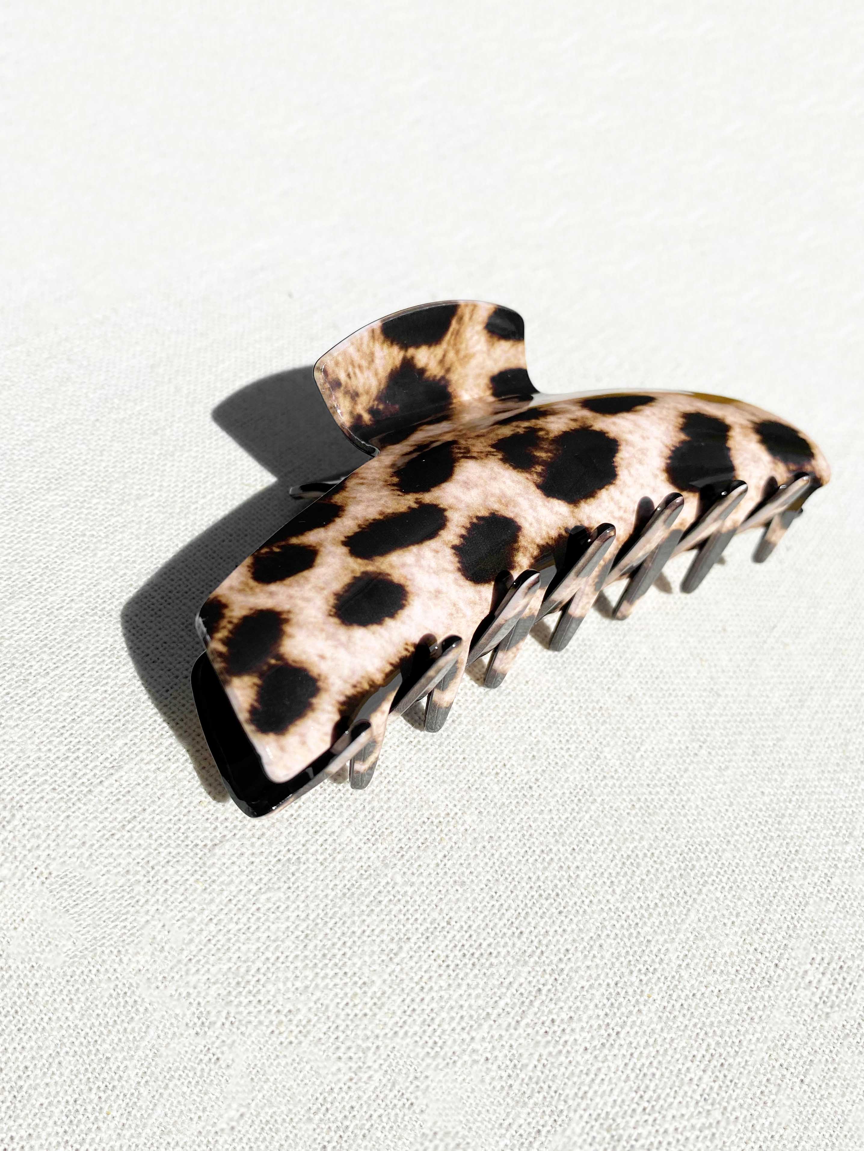 Leopard Claw Clip-BROWN