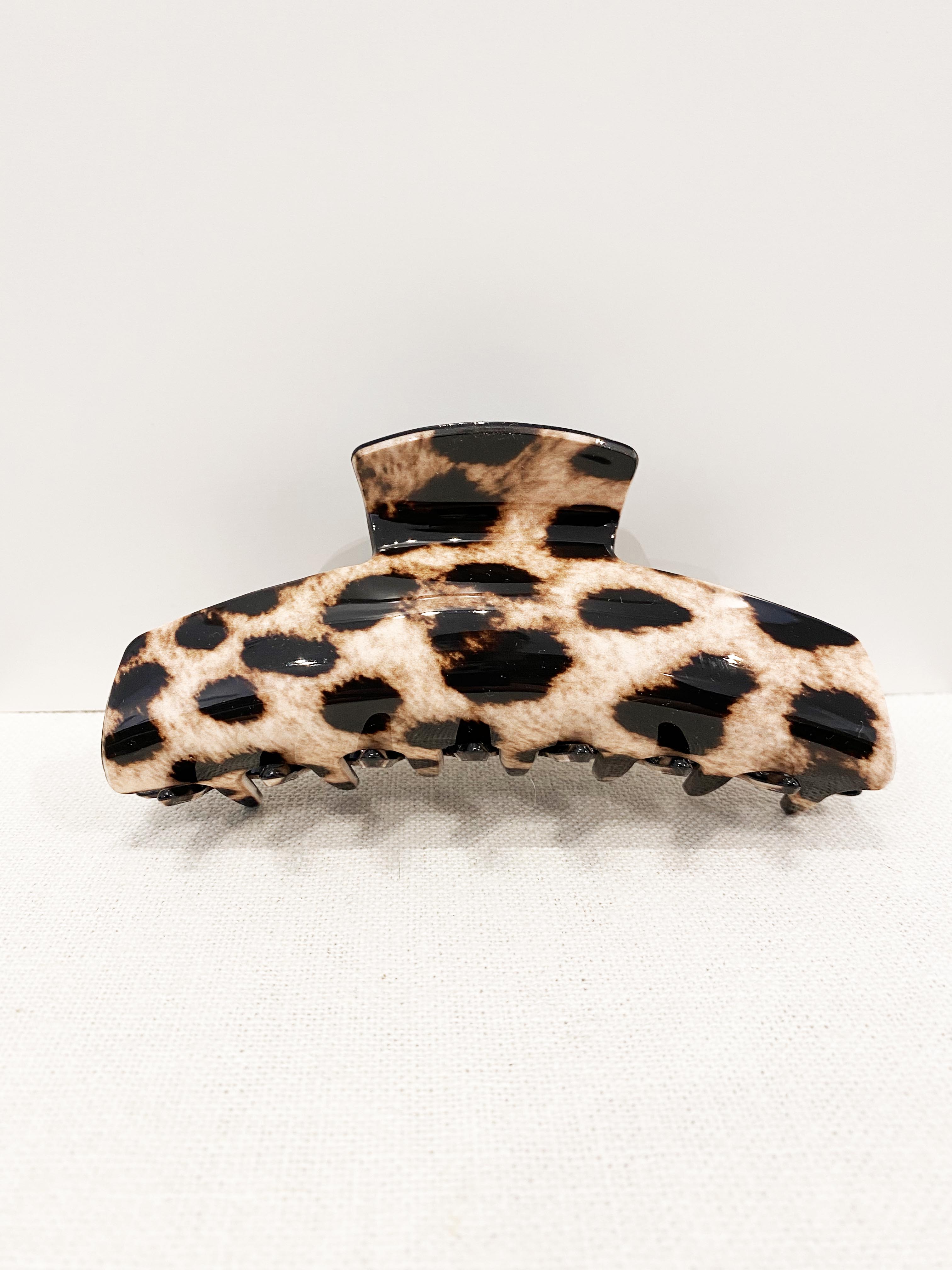 Leopard Claw Clip-BROWN