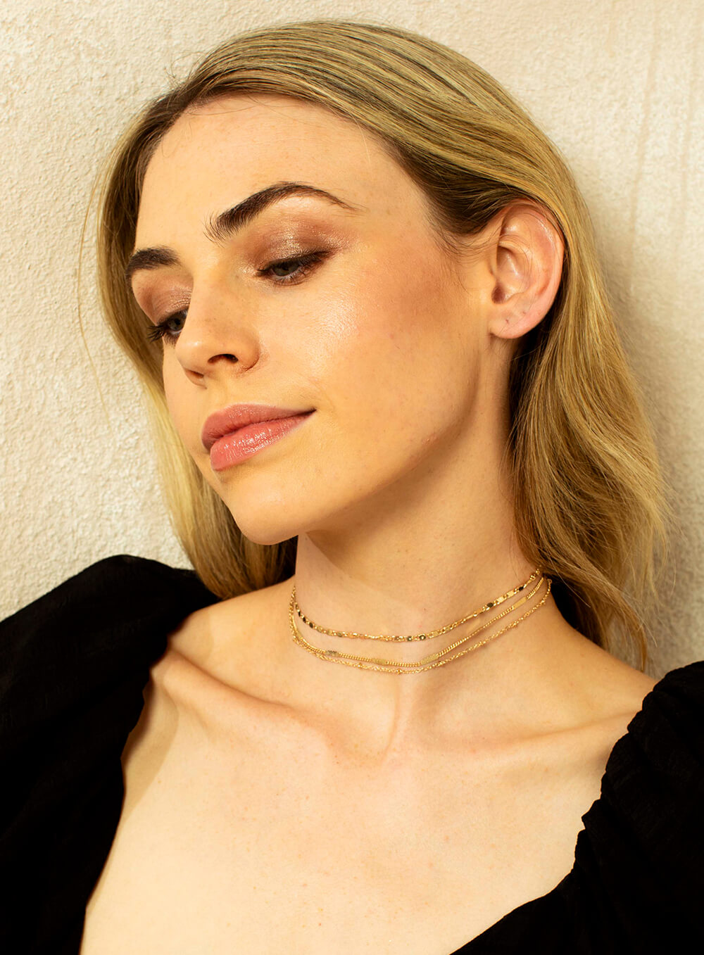 Hailey Layered Necklace-GOLD