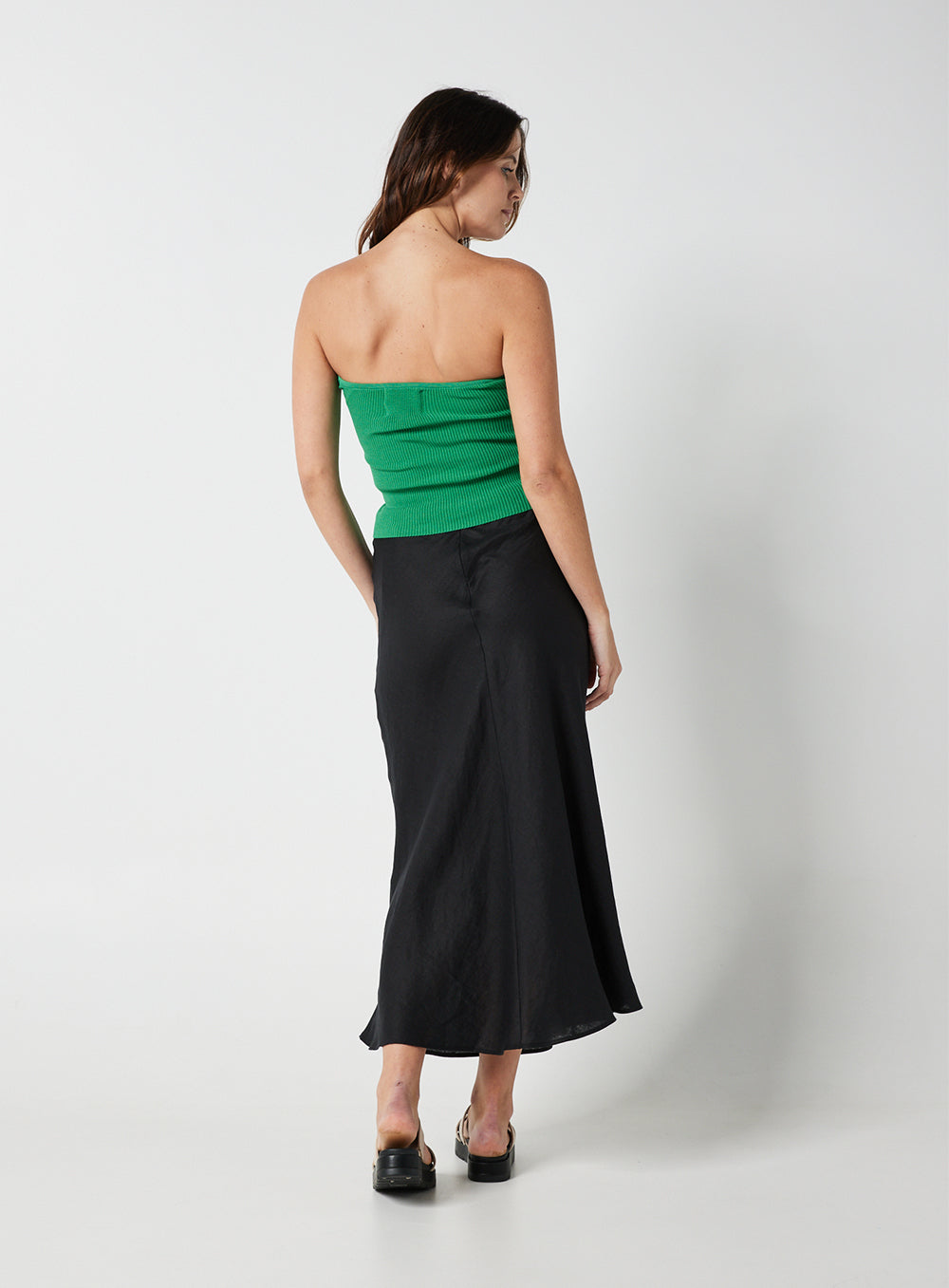 Ophelia Midi Skirt-Black