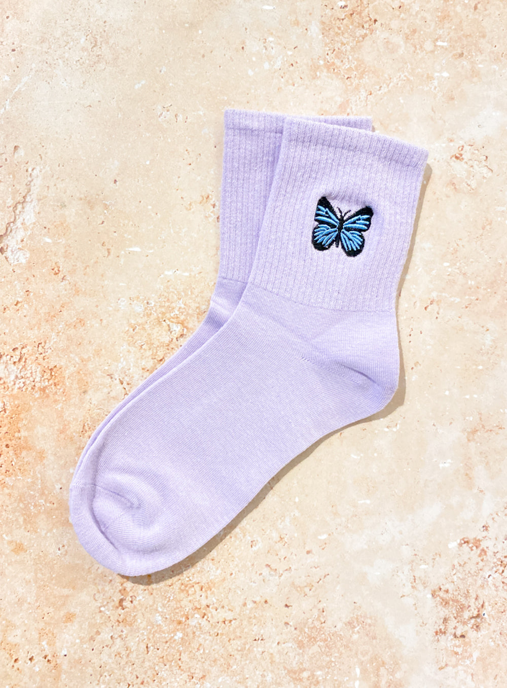 Stormi Butterfly socks-PURPLE
